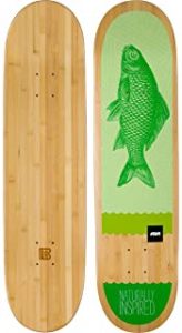 Bamboo Skateboards Green Fish Graphic