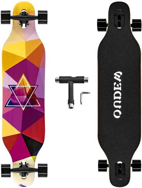 OUDEW 8-Ply Canadian Drop Through Longboard